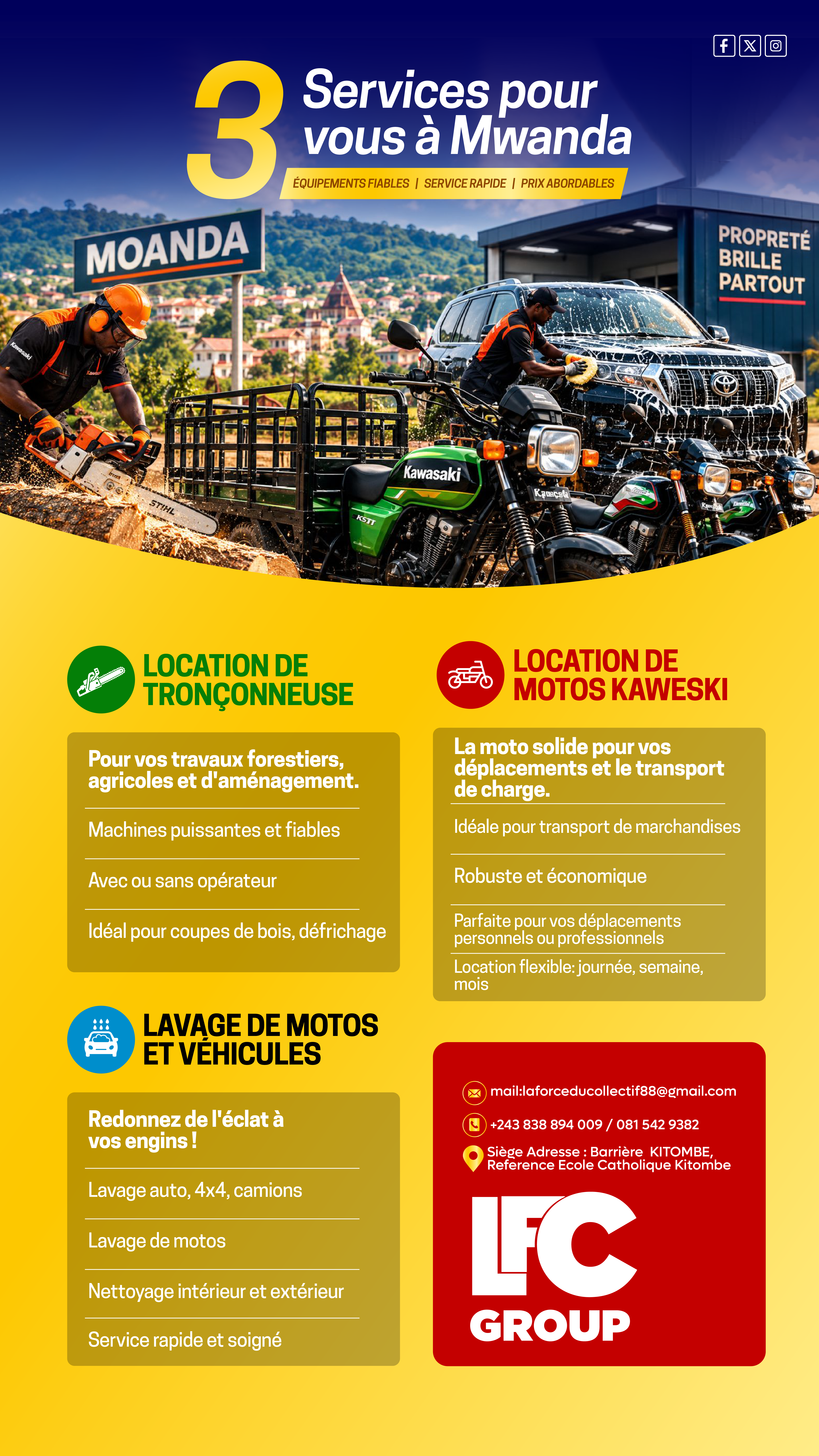 LFC GROUP — services à Moanda